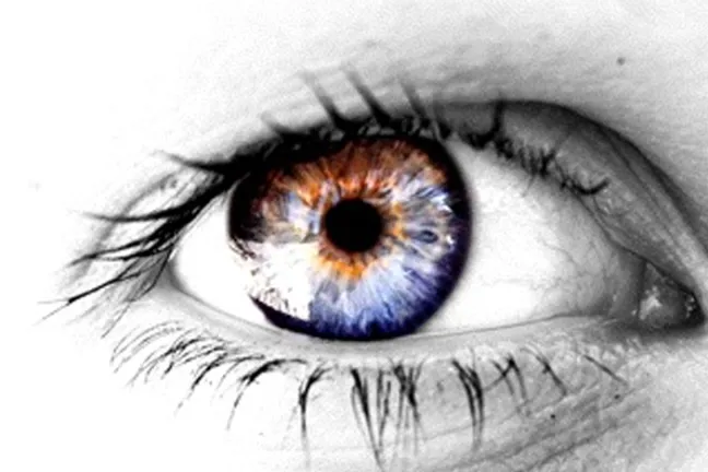 A close up of a human eye